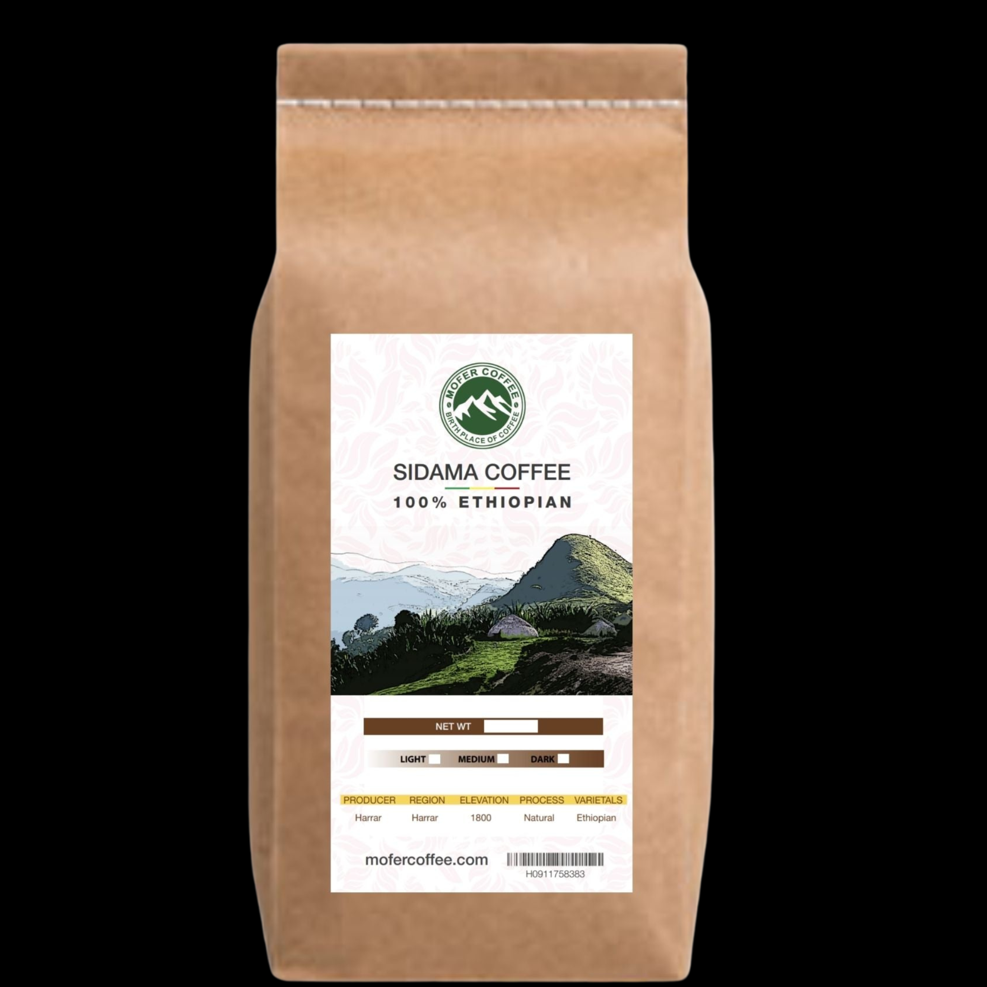 Ethiopian Sidama Whole Beans (Roasted)